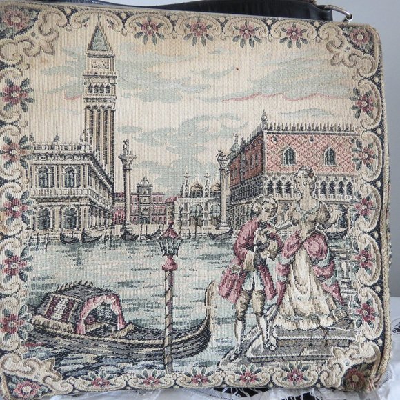 1950s La Marquise Italian Tapestry Purse - Picture 3 of 11
